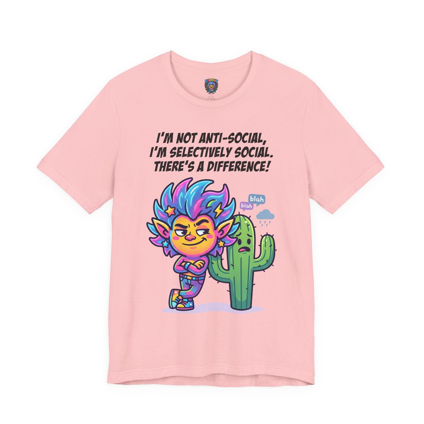 Selective Social T‑Shirt — Cute "I’m Not Anti‑Social, I’m Selectively Social" Tee