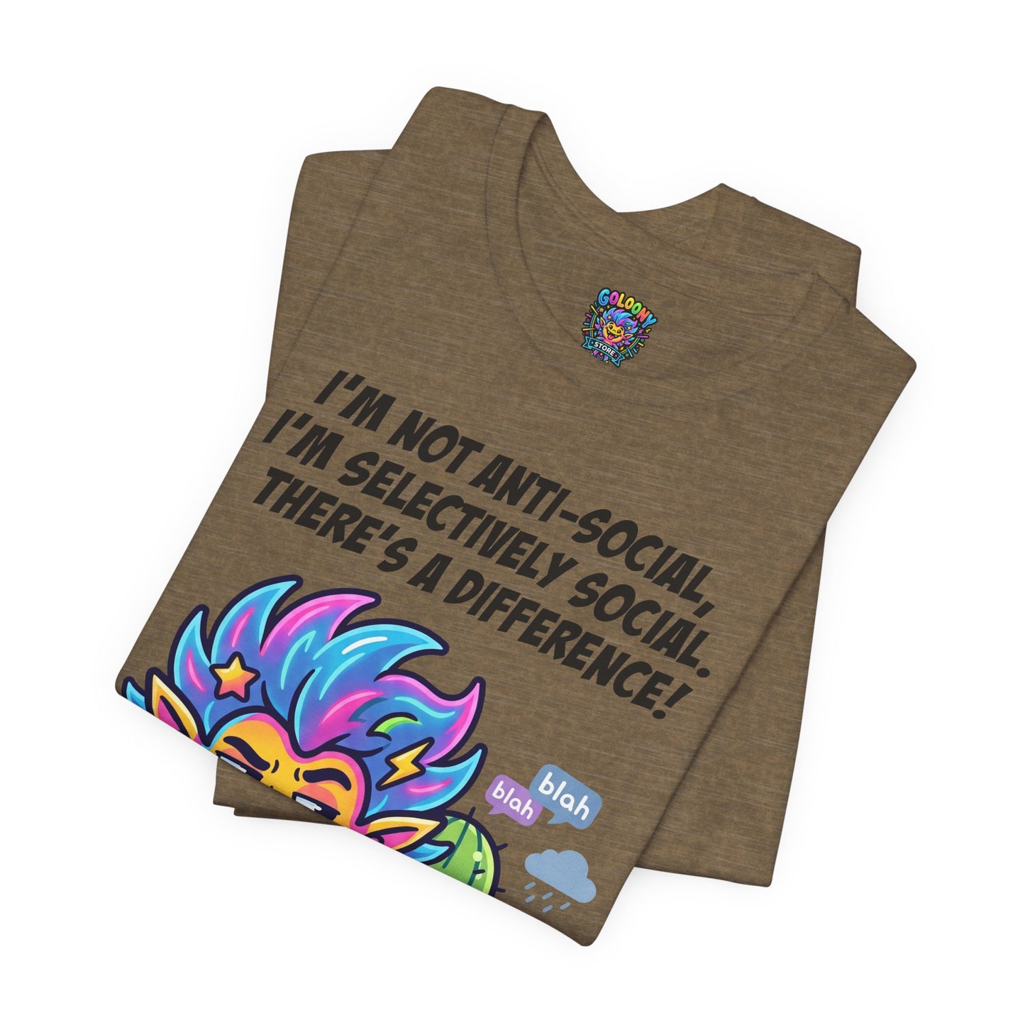 Selective Social T‑Shirt — Cute "I’m Not Anti‑Social, I’m Selectively Social" Tee