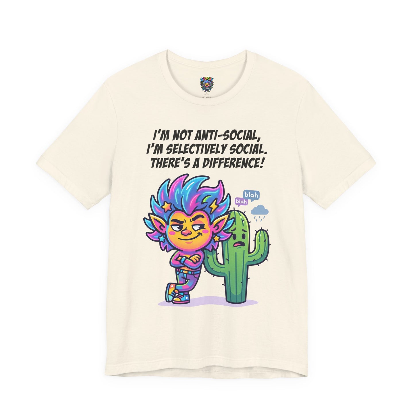 Selective Social T‑Shirt — Cute "I’m Not Anti‑Social, I’m Selectively Social" Tee
