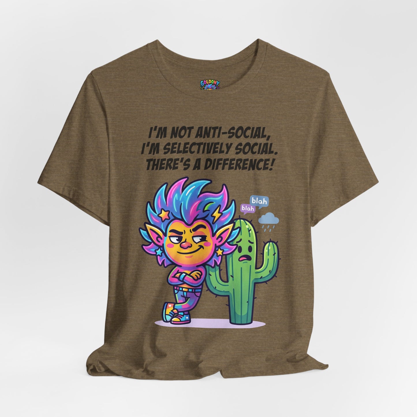 Selective Social T‑Shirt — Cute "I’m Not Anti‑Social, I’m Selectively Social" Tee