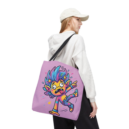 Lightning Pink Tote Bag — Cute Rainbow Cartoon Character AOP Tote
