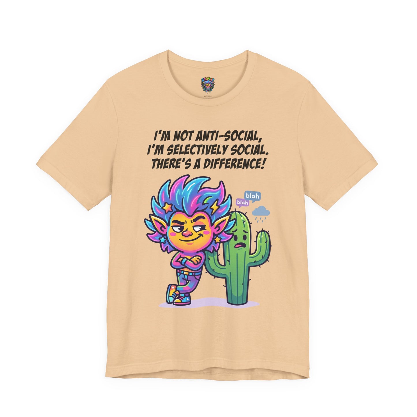 Selective Social T‑Shirt — Cute "I’m Not Anti‑Social, I’m Selectively Social" Tee