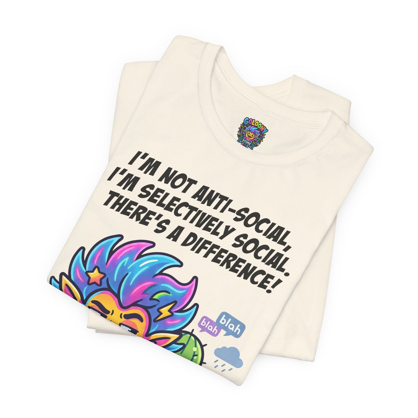 Selective Social T‑Shirt — Cute "I’m Not Anti‑Social, I’m Selectively Social" Tee
