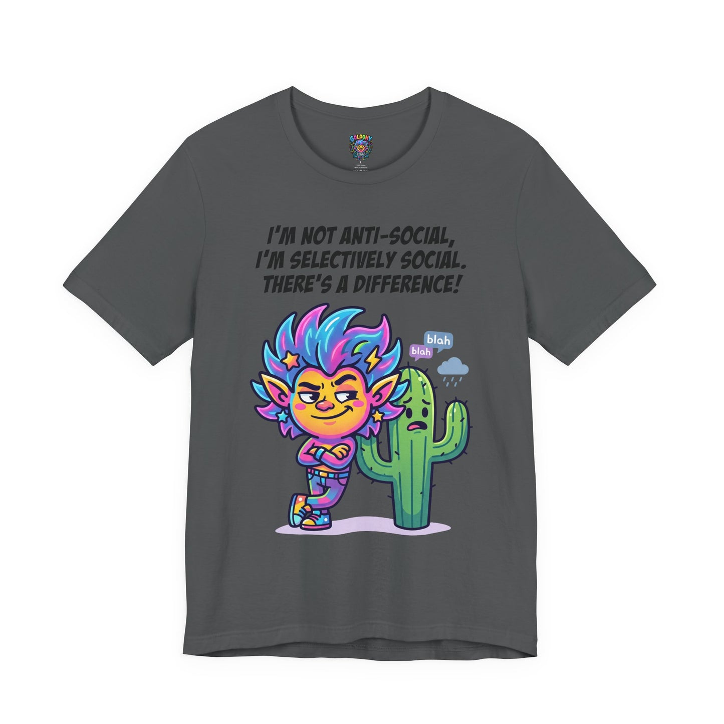 Selective Social T‑Shirt — Cute "I’m Not Anti‑Social, I’m Selectively Social" Tee