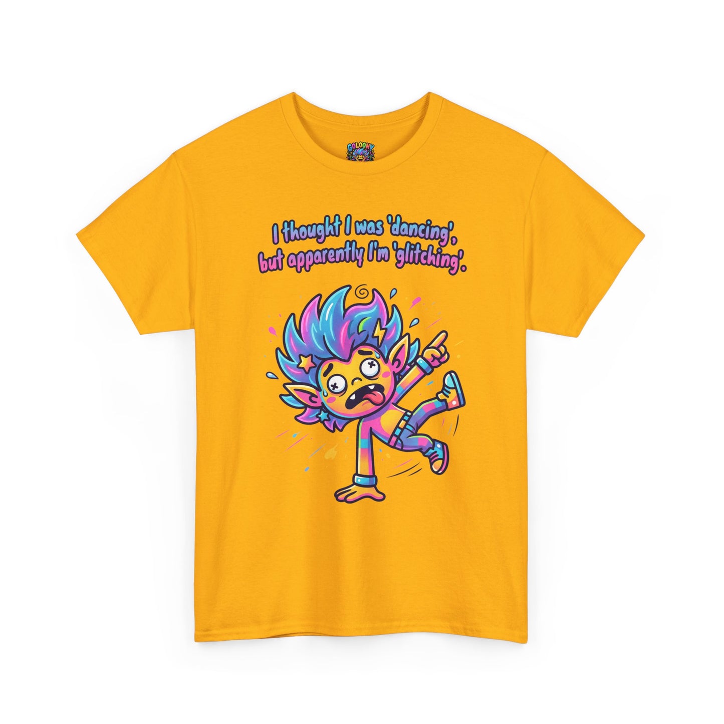 Glitching T-Shirt — Funny Colorful Cartoon Tee