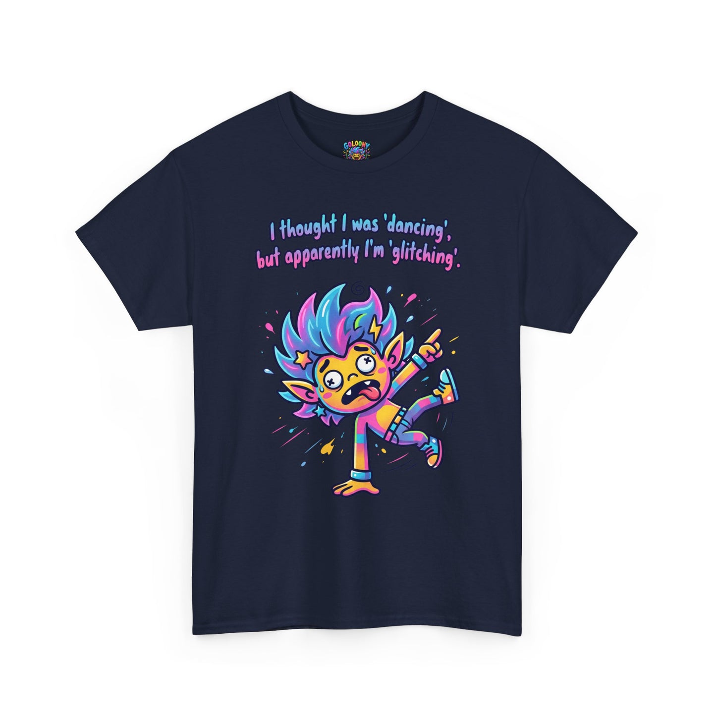 Glitching T-Shirt — Funny Colorful Cartoon Tee
