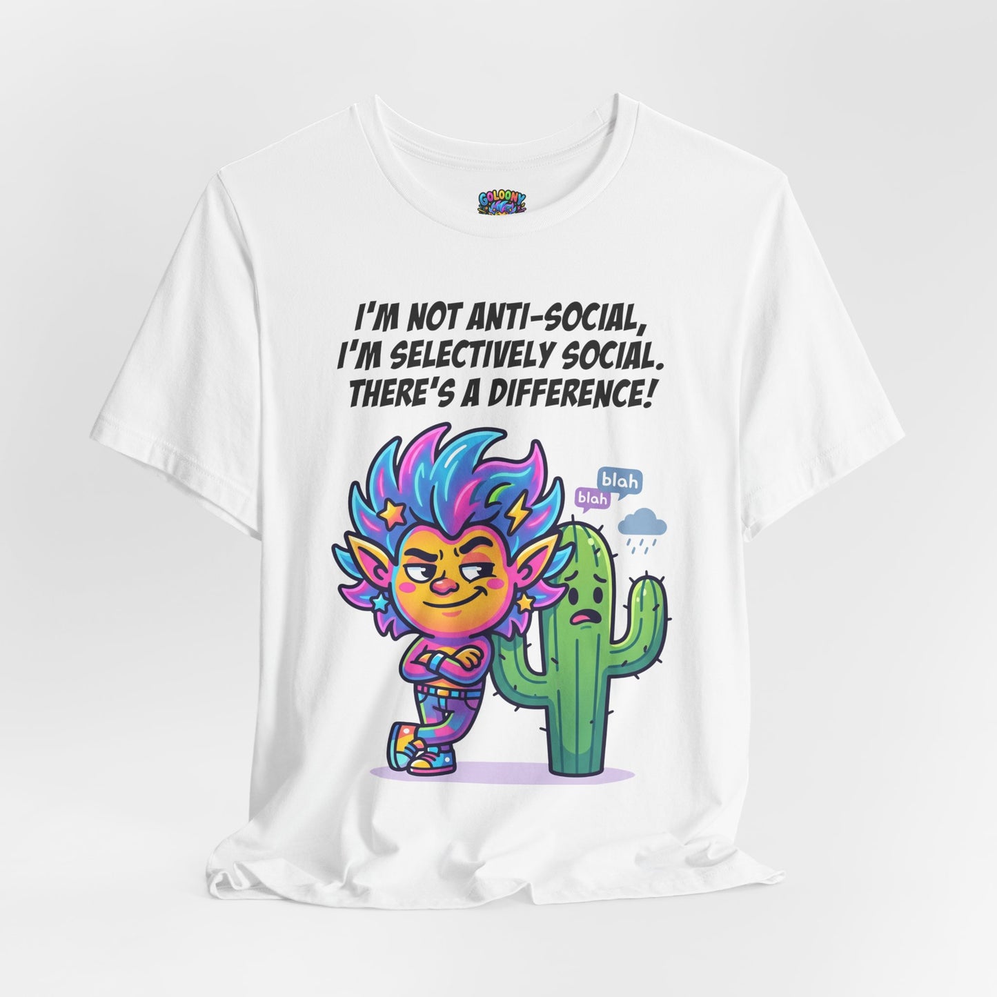 Selective Social T‑Shirt — Cute "I’m Not Anti‑Social, I’m Selectively Social" Tee
