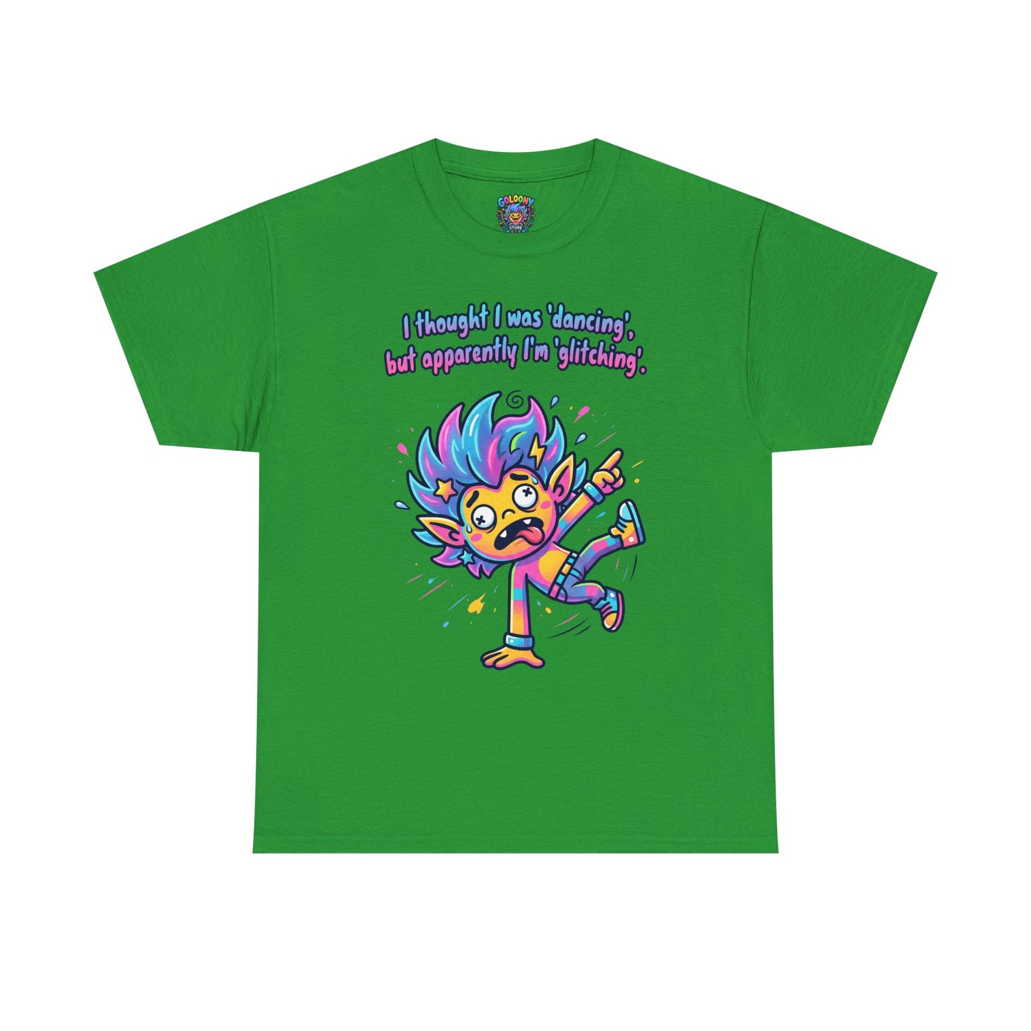 Glitching T-Shirt — Funny Colorful Cartoon Tee