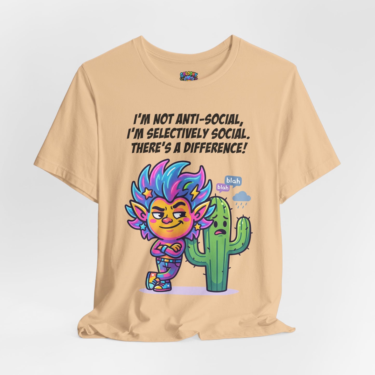 Selective Social T‑Shirt — Cute "I’m Not Anti‑Social, I’m Selectively Social" Tee