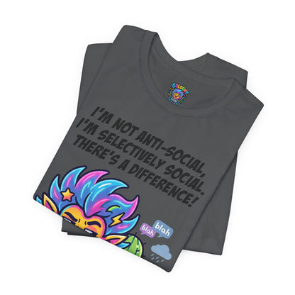 Selective Social T‑Shirt — Cute "I’m Not Anti‑Social, I’m Selectively Social" Tee