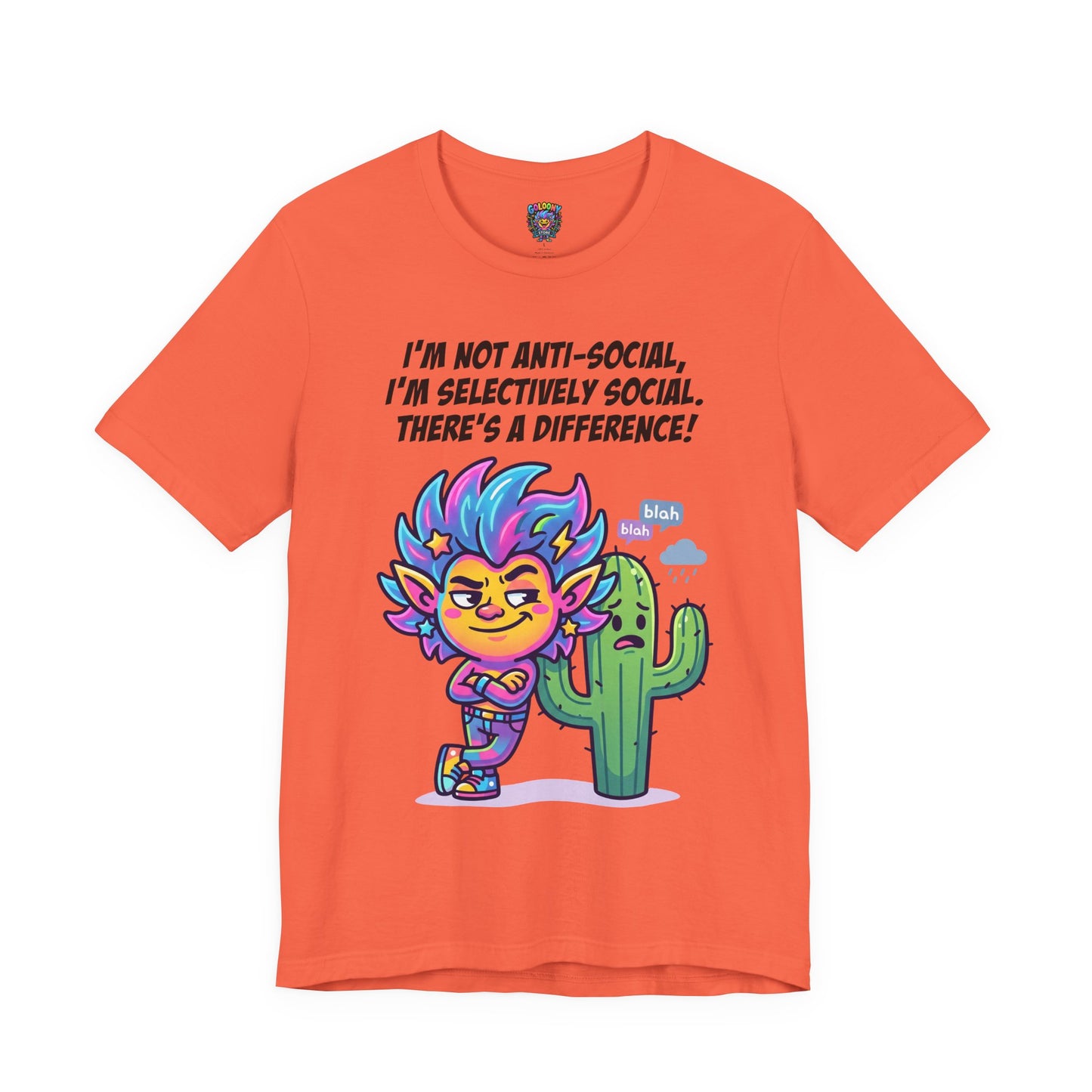 Selective Social T‑Shirt — Cute "I’m Not Anti‑Social, I’m Selectively Social" Tee