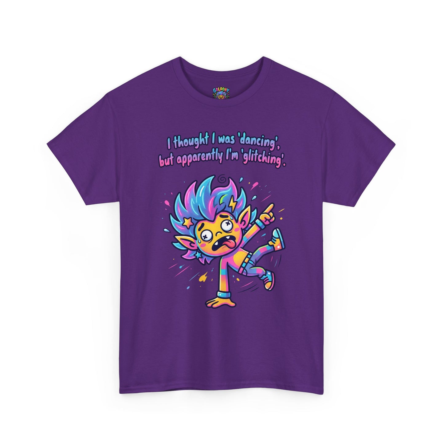 Glitching T-Shirt — Funny Colorful Cartoon Tee