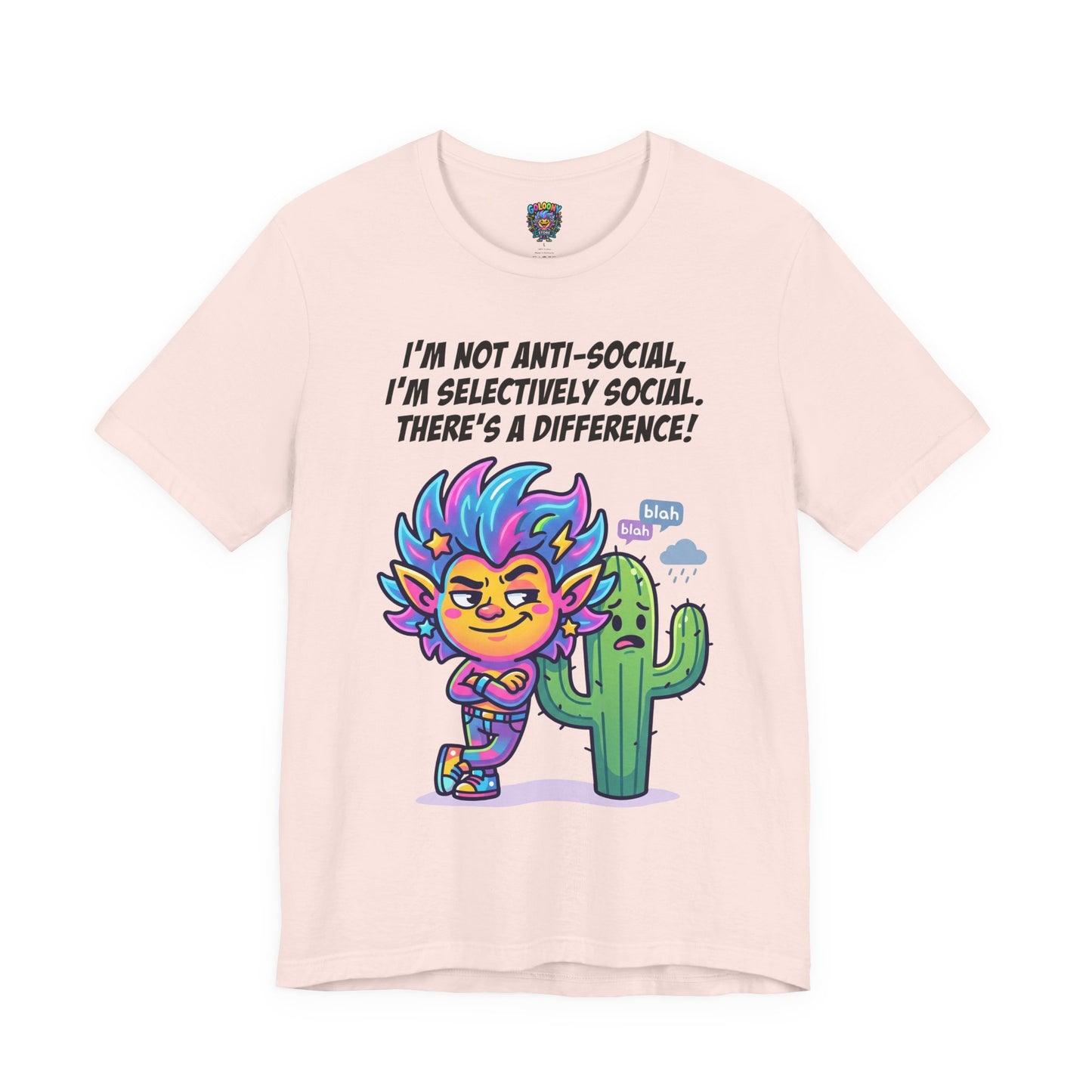 Selective Social T‑Shirt — Cute "I’m Not Anti‑Social, I’m Selectively Social" Tee