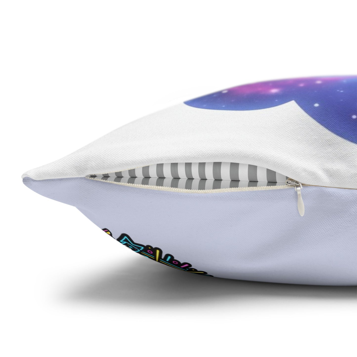 Cute Dreamer Throw Pillow — Colorful Sleeping Design
