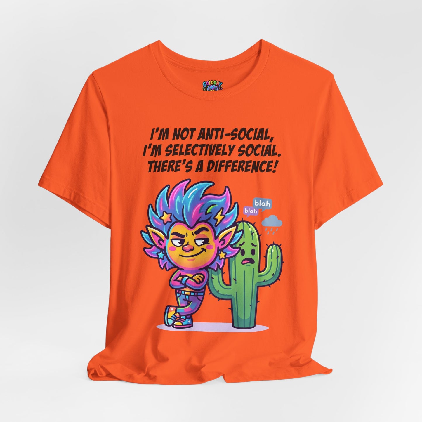 Selective Social T‑Shirt — Cute "I’m Not Anti‑Social, I’m Selectively Social" Tee