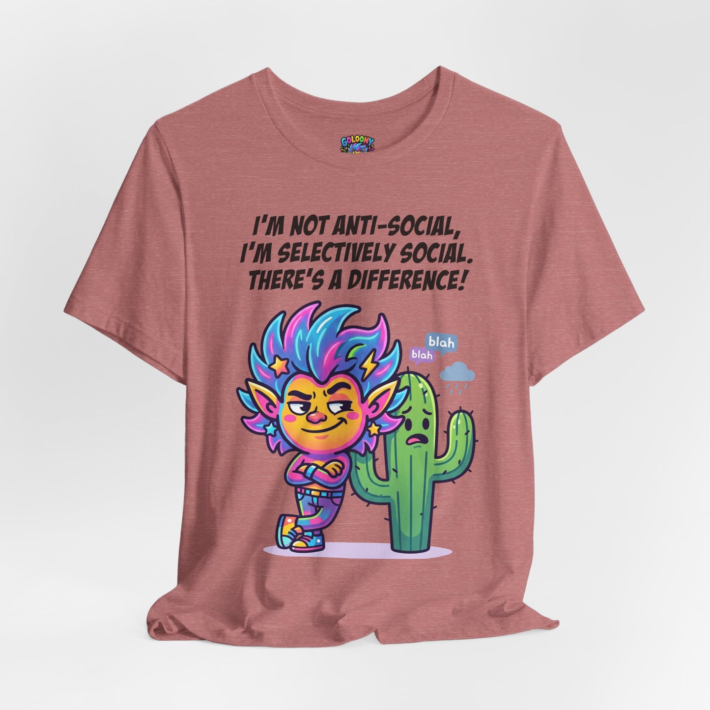 Selective Social T‑Shirt — Cute "I’m Not Anti‑Social, I’m Selectively Social" Tee