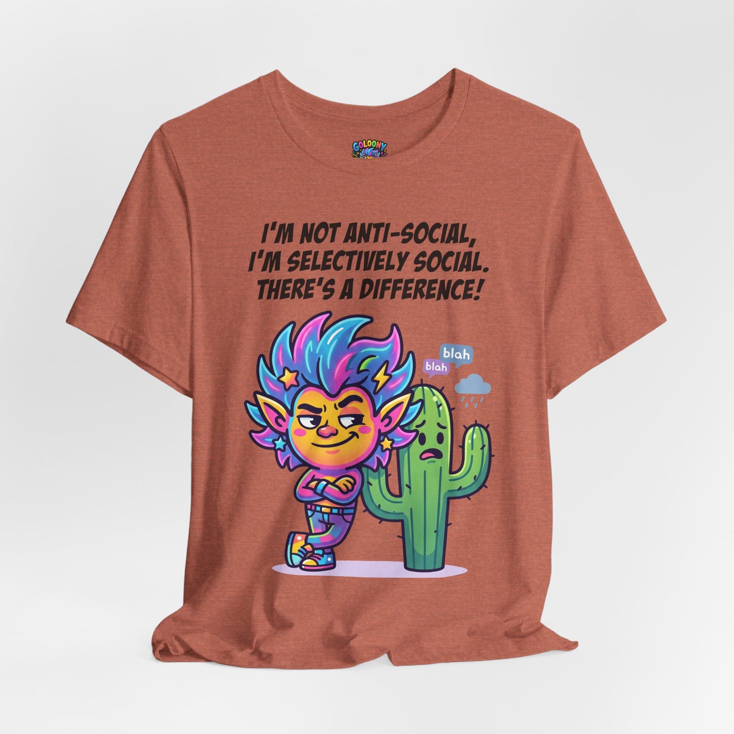 Selective Social T‑Shirt — Cute "I’m Not Anti‑Social, I’m Selectively Social" Tee