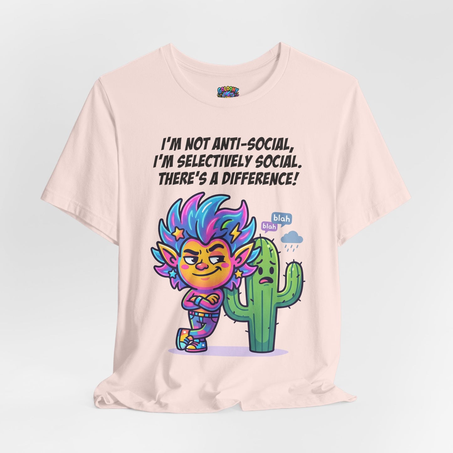 Selective Social T‑Shirt — Cute "I’m Not Anti‑Social, I’m Selectively Social" Tee