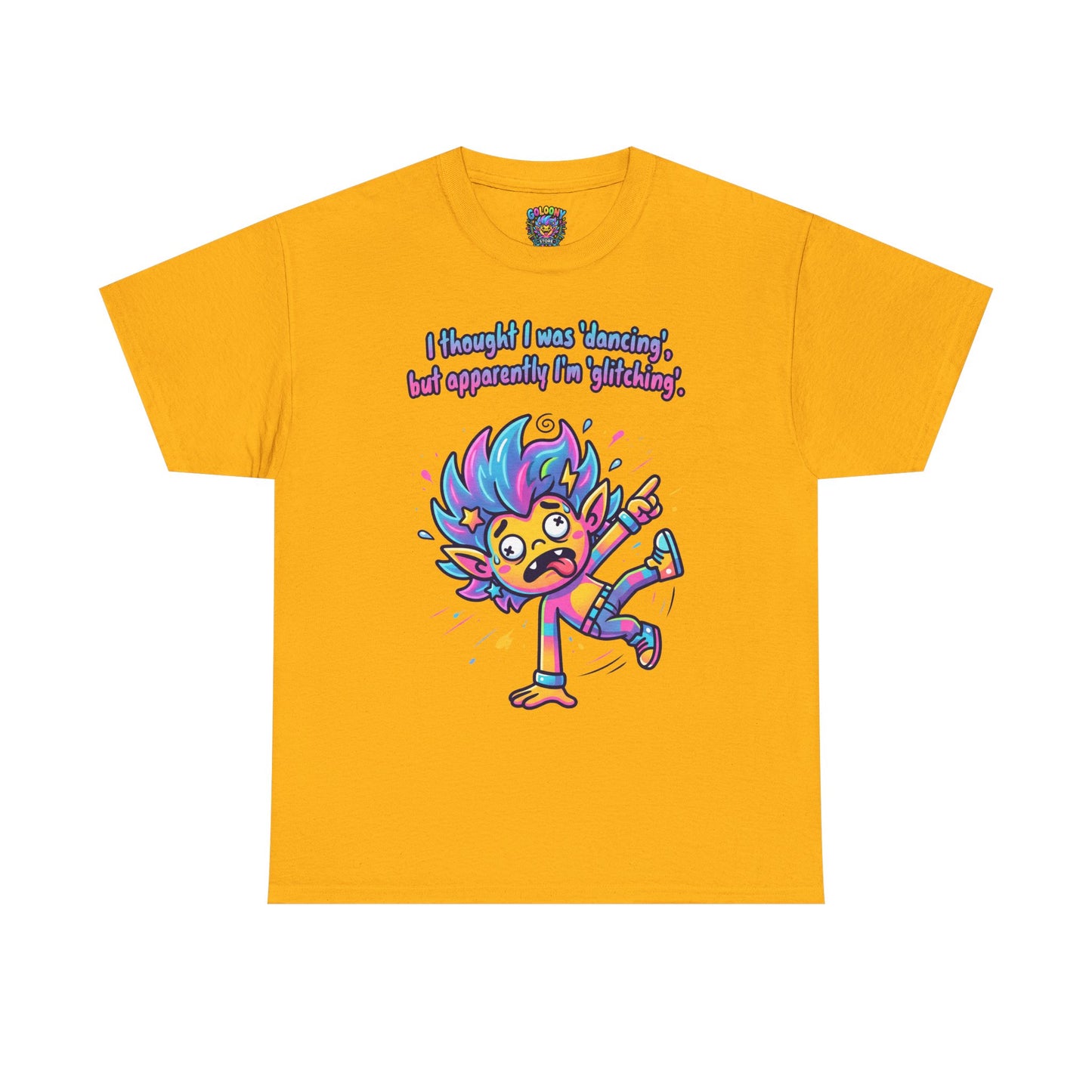 Glitching T-Shirt — Funny Colorful Cartoon Tee