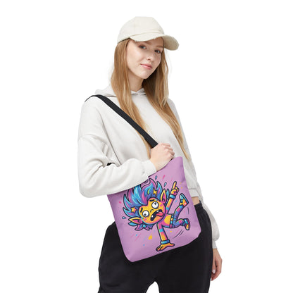 Lightning Pink Tote Bag — Cute Rainbow Cartoon Character AOP Tote