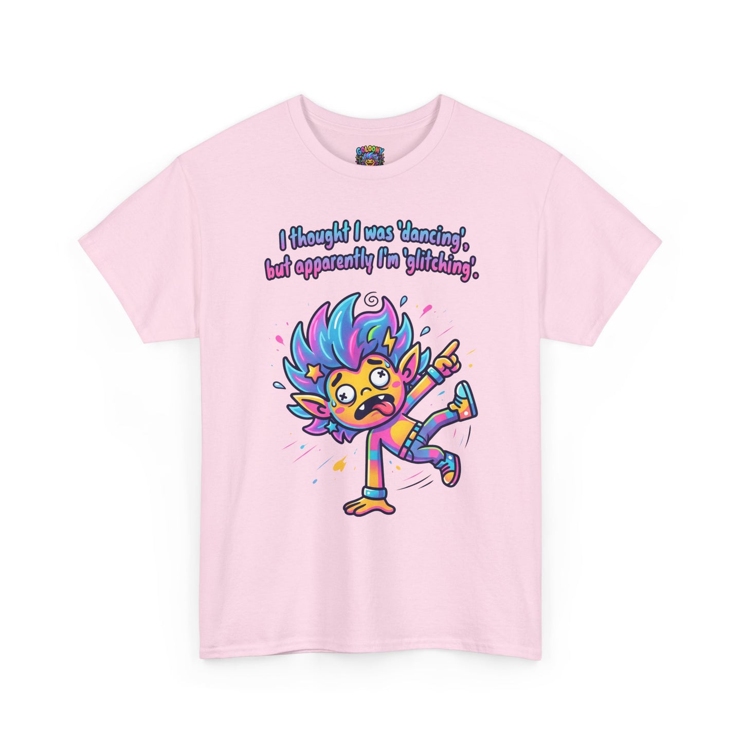 Glitching T-Shirt — Funny Colorful Cartoon Tee
