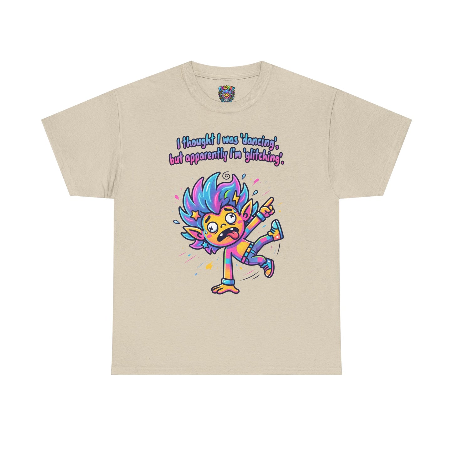 Glitching T-Shirt — Funny Colorful Cartoon Tee