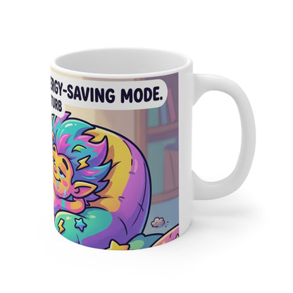 Coffee Mug - "I'm Not Lazy, I'm On Energy-Saving Mode" Cute Relaxing Mug