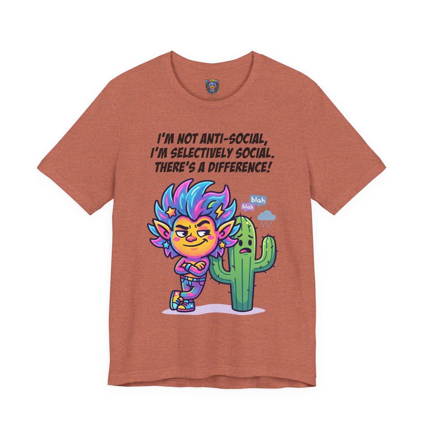 Selective Social T‑Shirt — Cute "I’m Not Anti‑Social, I’m Selectively Social" Tee