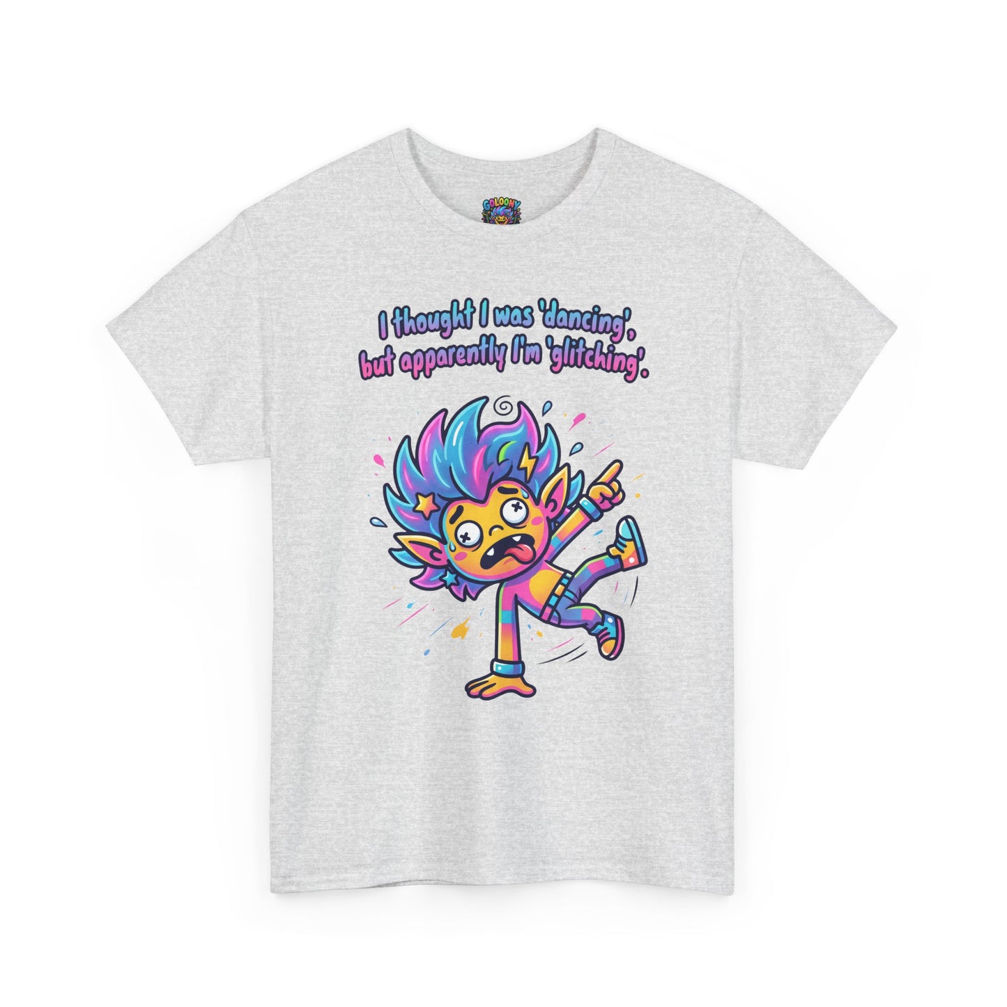 Glitching T-Shirt — Funny Colorful Cartoon Tee
