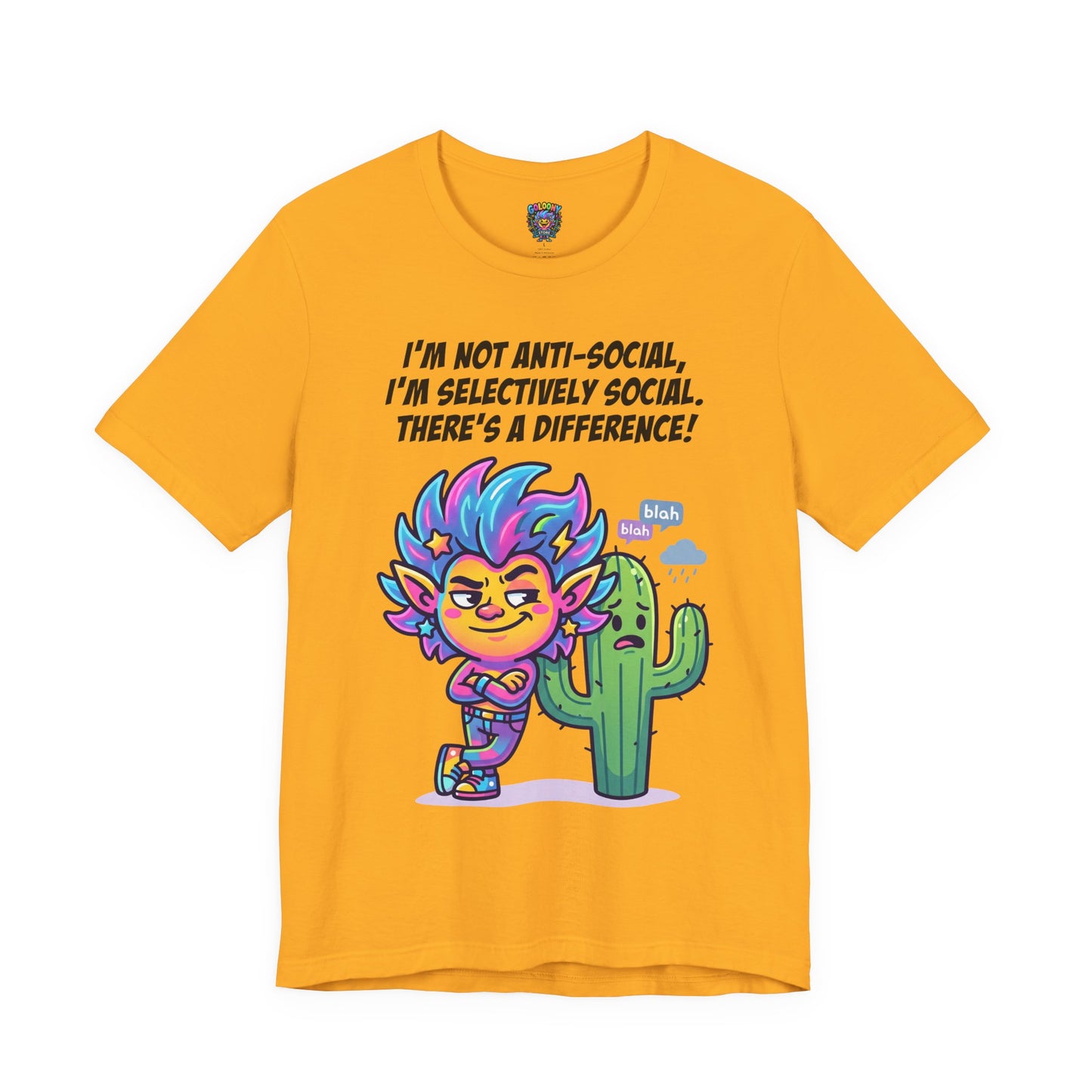 Selective Social T‑Shirt — Cute "I’m Not Anti‑Social, I’m Selectively Social" Tee