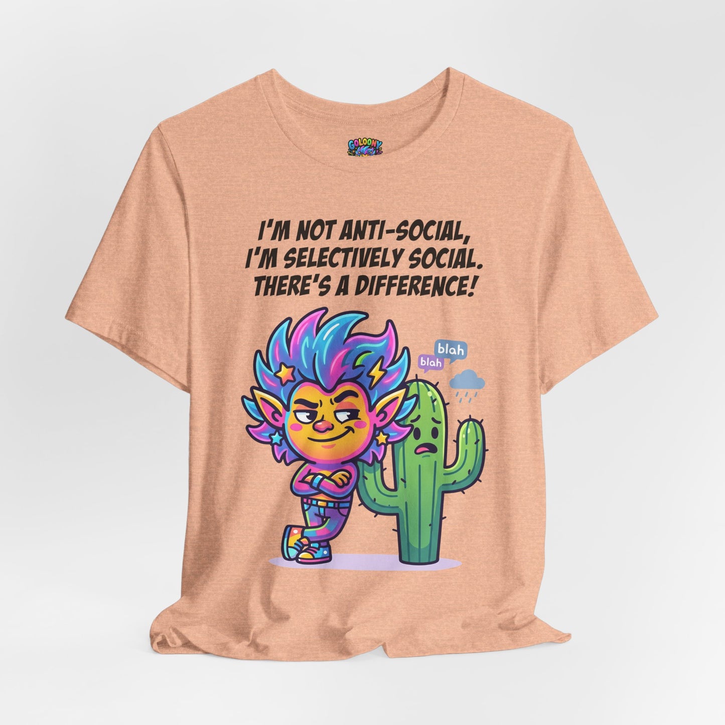 Selective Social T‑Shirt — Cute "I’m Not Anti‑Social, I’m Selectively Social" Tee