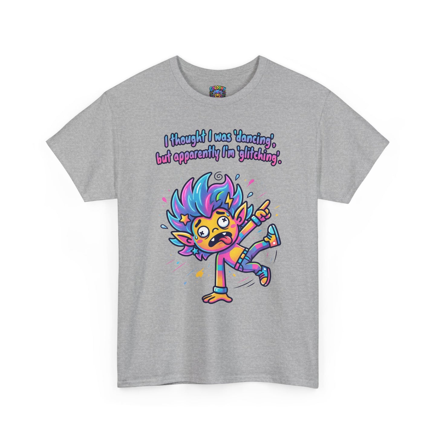 Glitching T-Shirt — Funny Colorful Cartoon Tee
