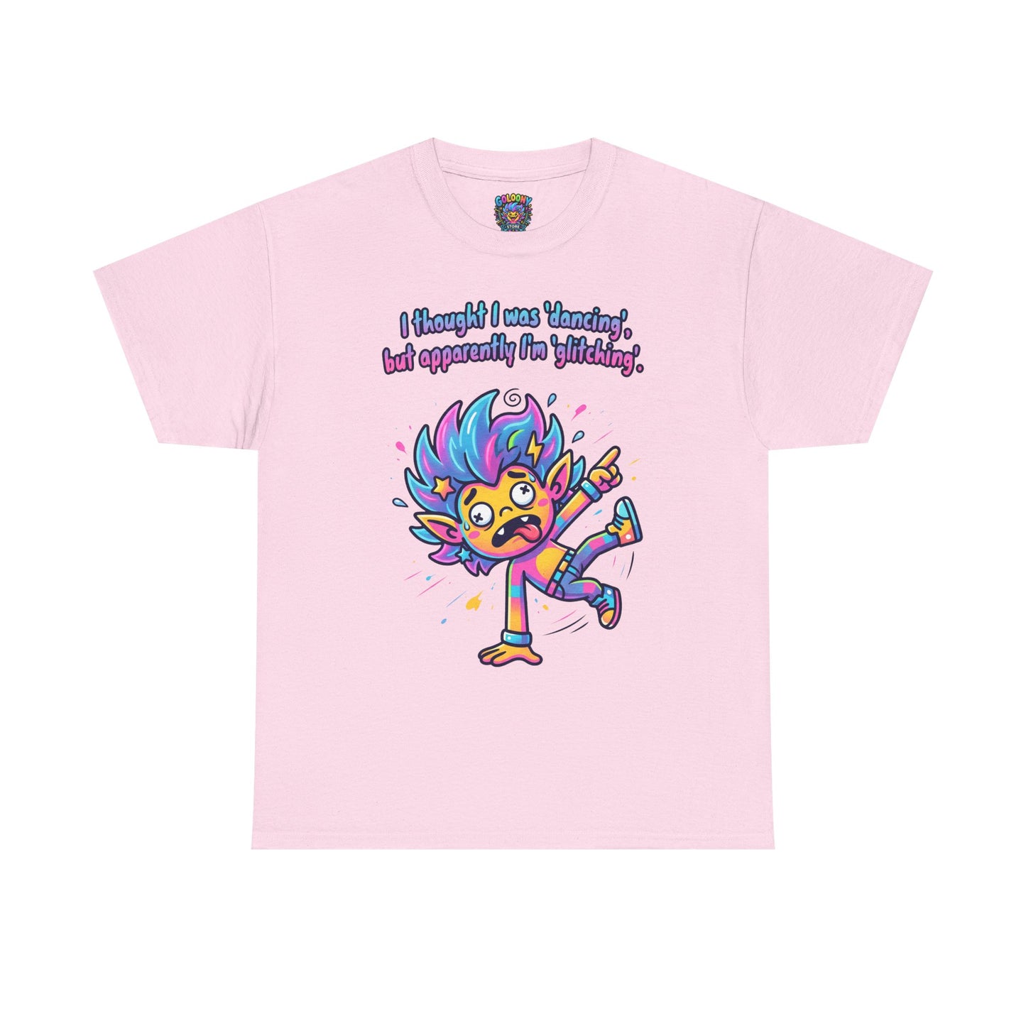 Glitching T-Shirt — Funny Colorful Cartoon Tee