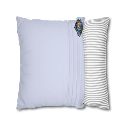 Cute Dreamer Throw Pillow — Colorful Sleeping Design