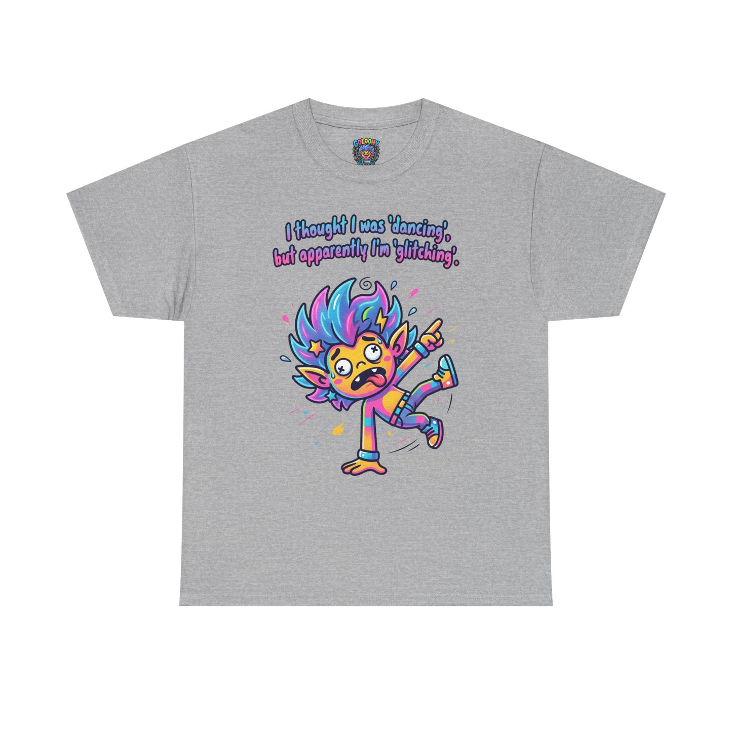 Glitching T-Shirt — Funny Colorful Cartoon Tee
