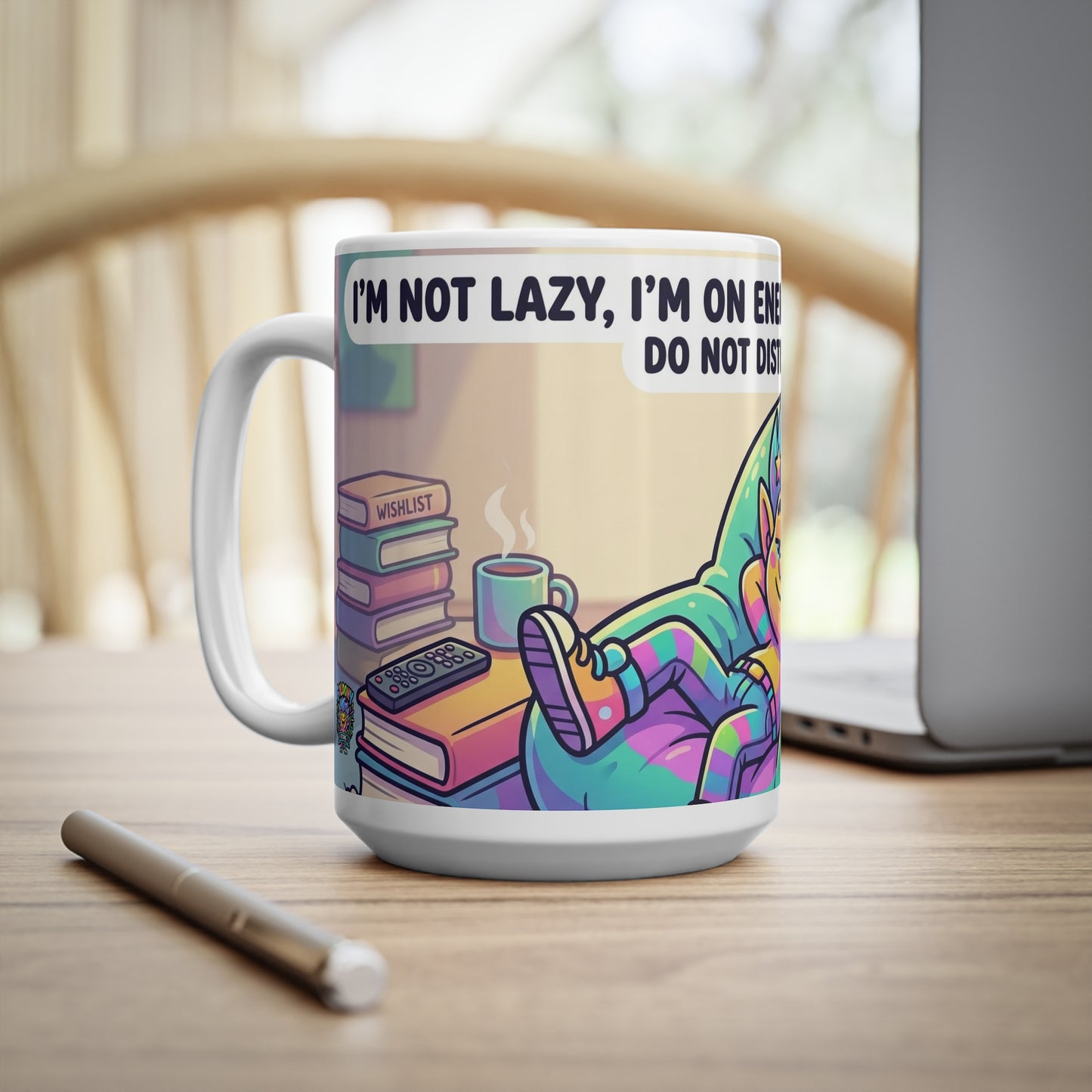 Coffee Mug - "I'm Not Lazy, I'm On Energy-Saving Mode" Cute Relaxing Mug