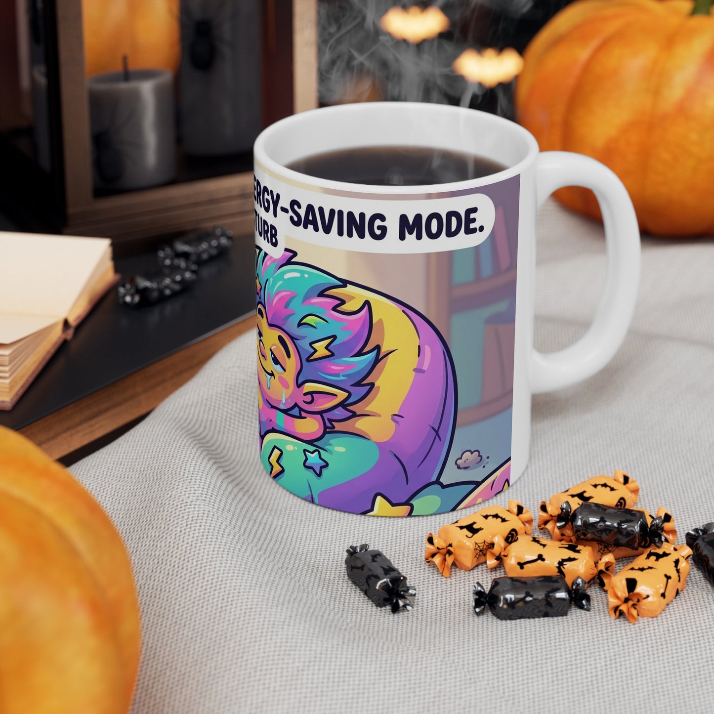 Coffee Mug - "I'm Not Lazy, I'm On Energy-Saving Mode" Cute Relaxing Mug
