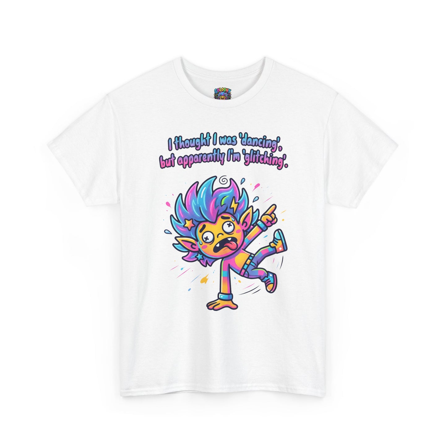 Glitching T-Shirt — Funny Colorful Cartoon Tee