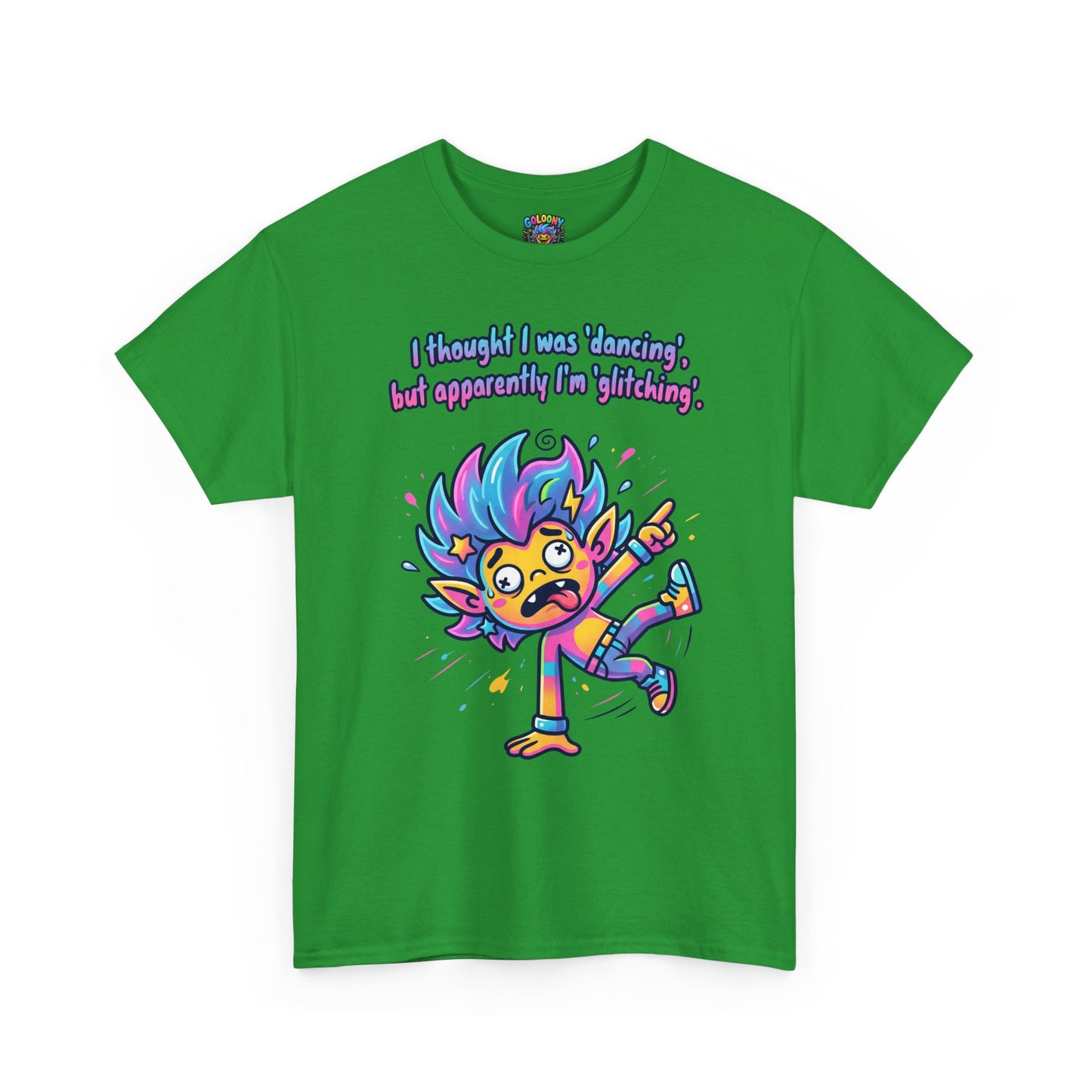 Glitching T-Shirt — Funny Colorful Cartoon Tee