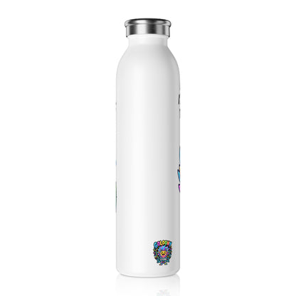 Slim Water Bottle — "I'm Selectively Social" Colorful Stainless Steel Bottle