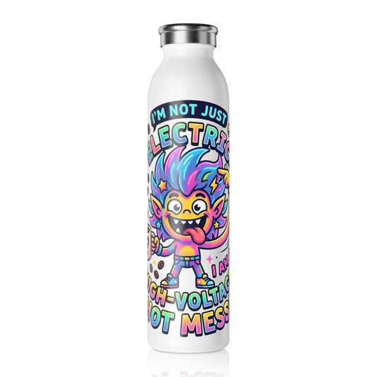 Electric High-Voltage Slim Water Bottle — Colorful Cartoon Bottle