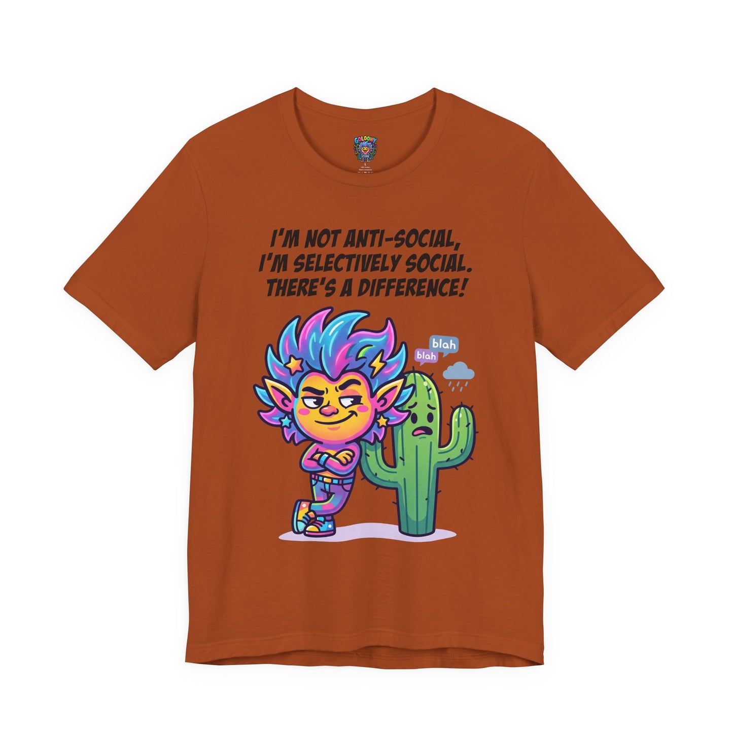 Selective Social T‑Shirt — Cute "I’m Not Anti‑Social, I’m Selectively Social" Tee