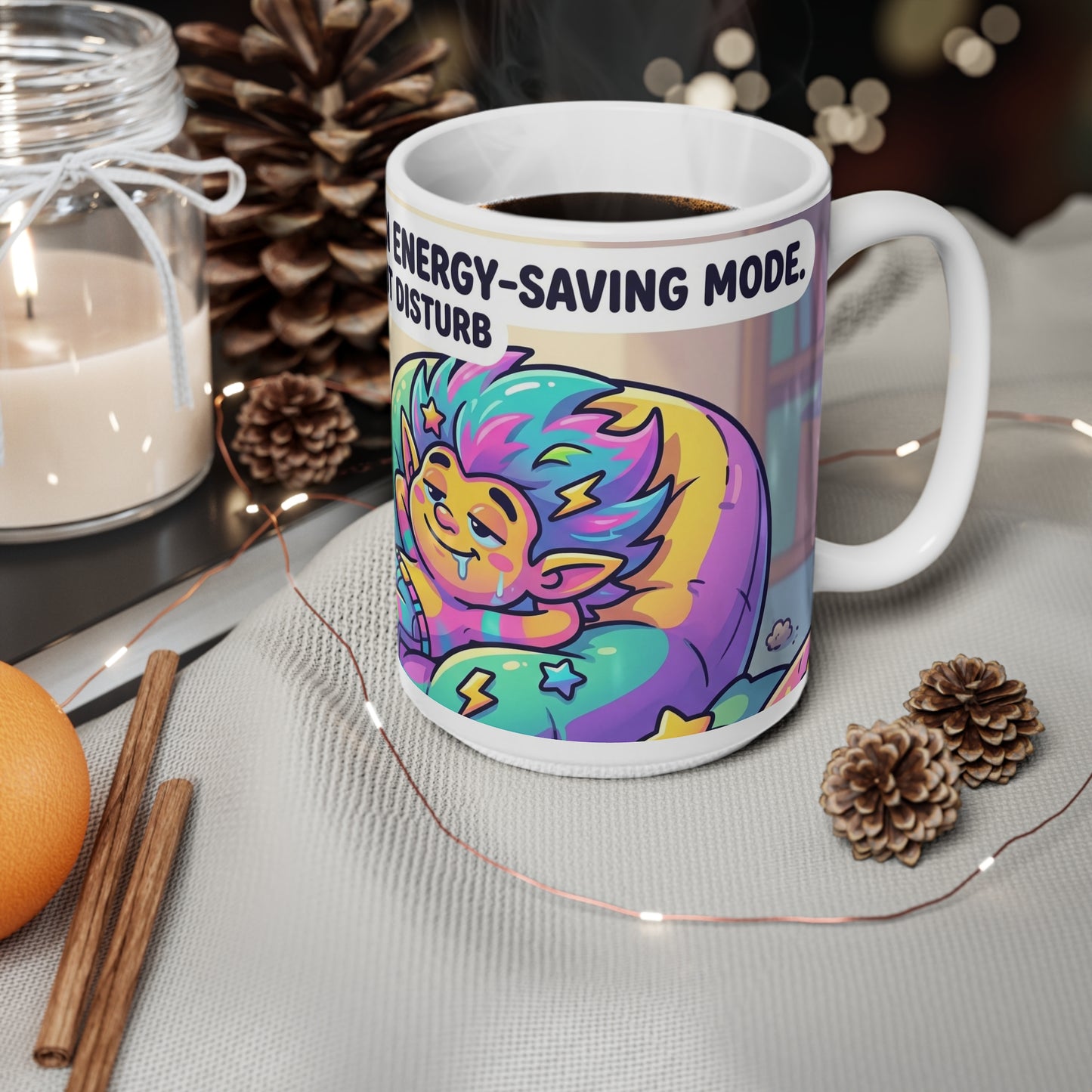 Coffee Mug - "I'm Not Lazy, I'm On Energy-Saving Mode" Cute Relaxing Mug