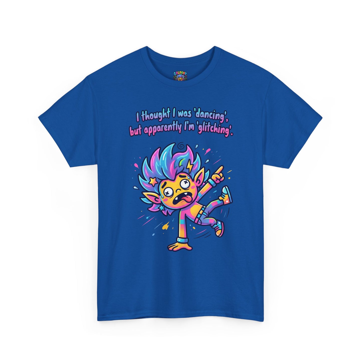 Glitching T-Shirt — Funny Colorful Cartoon Tee