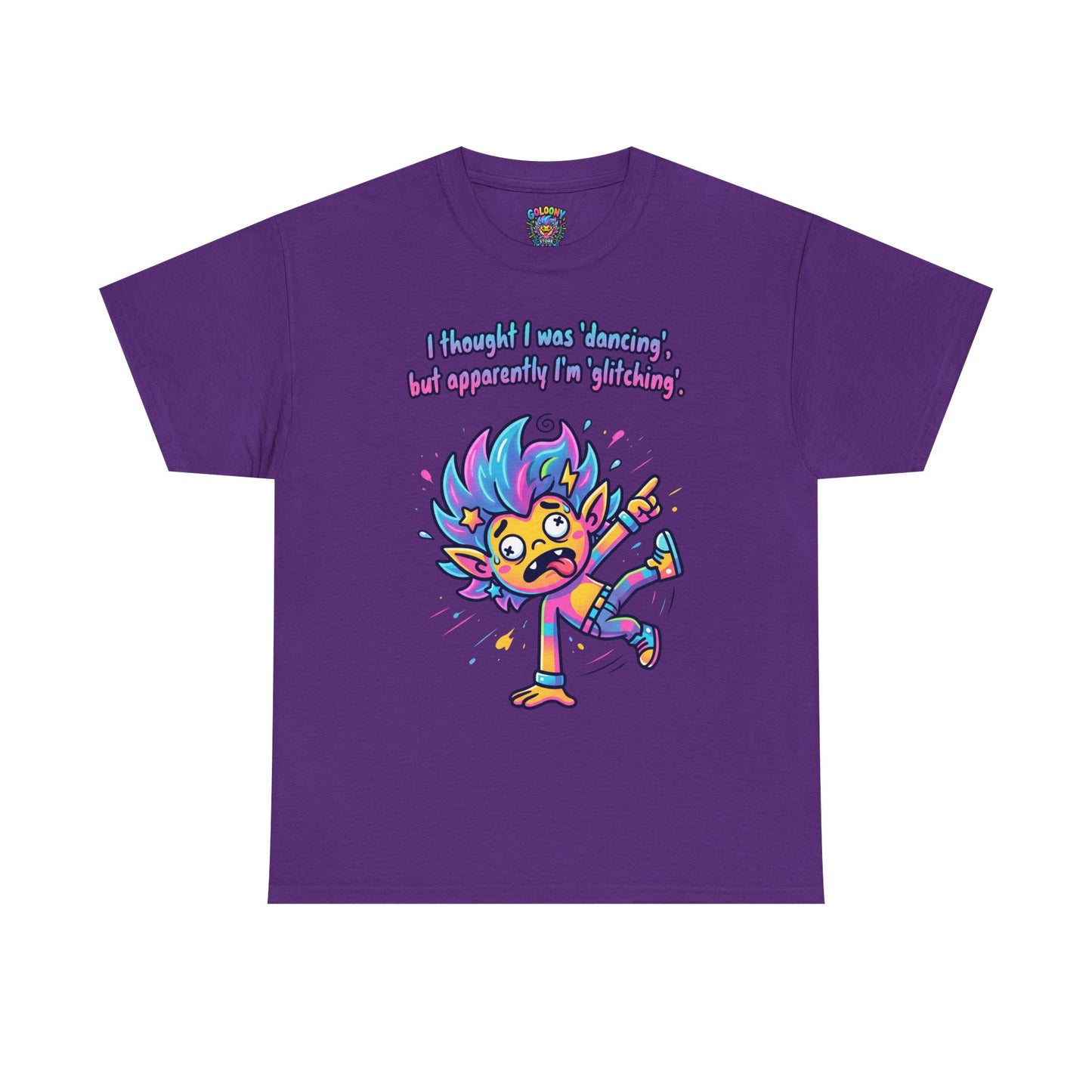 Glitching T-Shirt — Funny Colorful Cartoon Tee