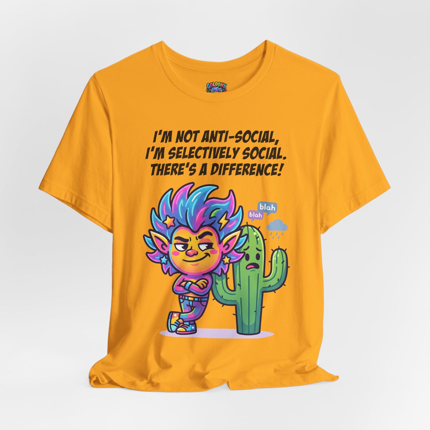 Selective Social T‑Shirt — Cute "I’m Not Anti‑Social, I’m Selectively Social" Tee