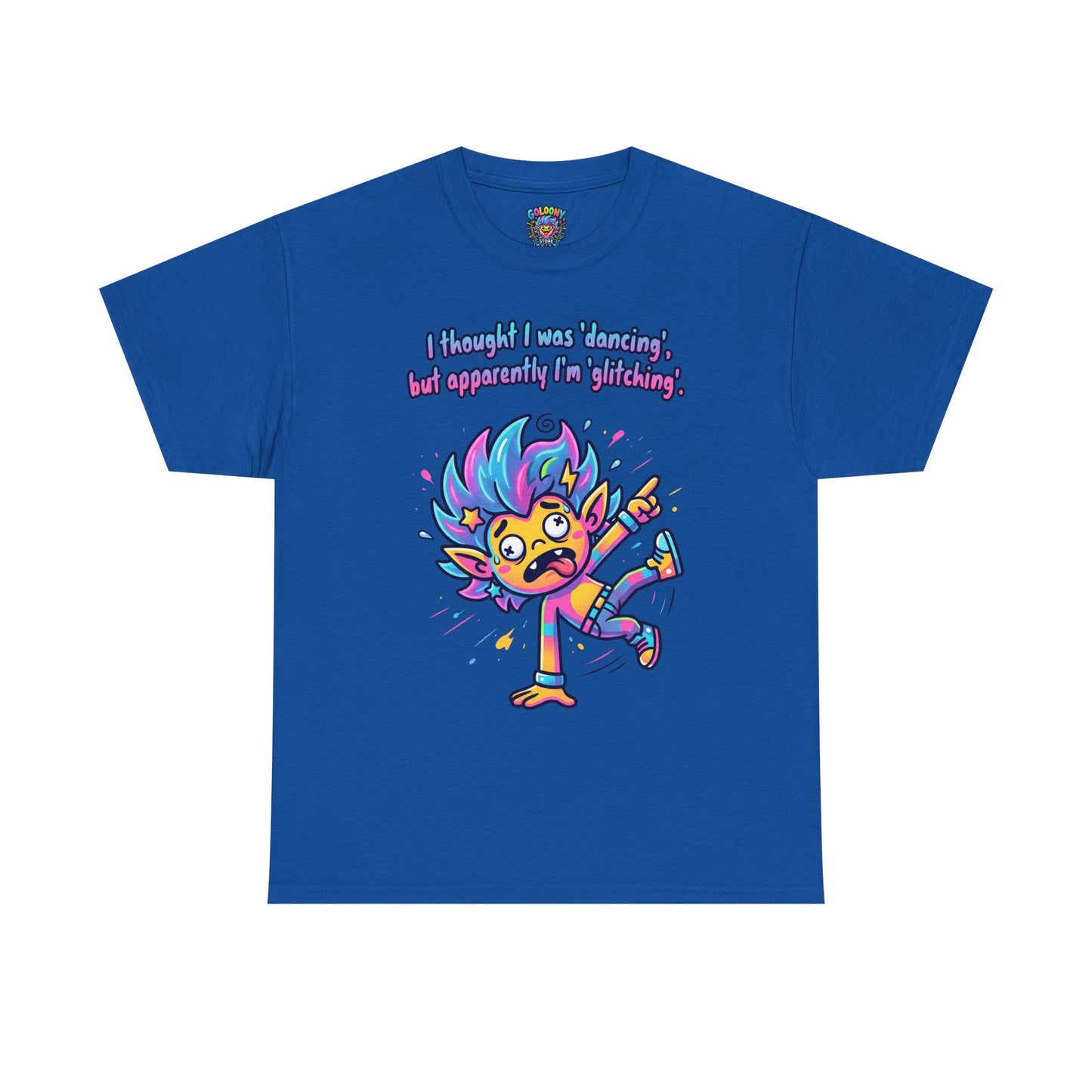 Glitching T-Shirt — Funny Colorful Cartoon Tee