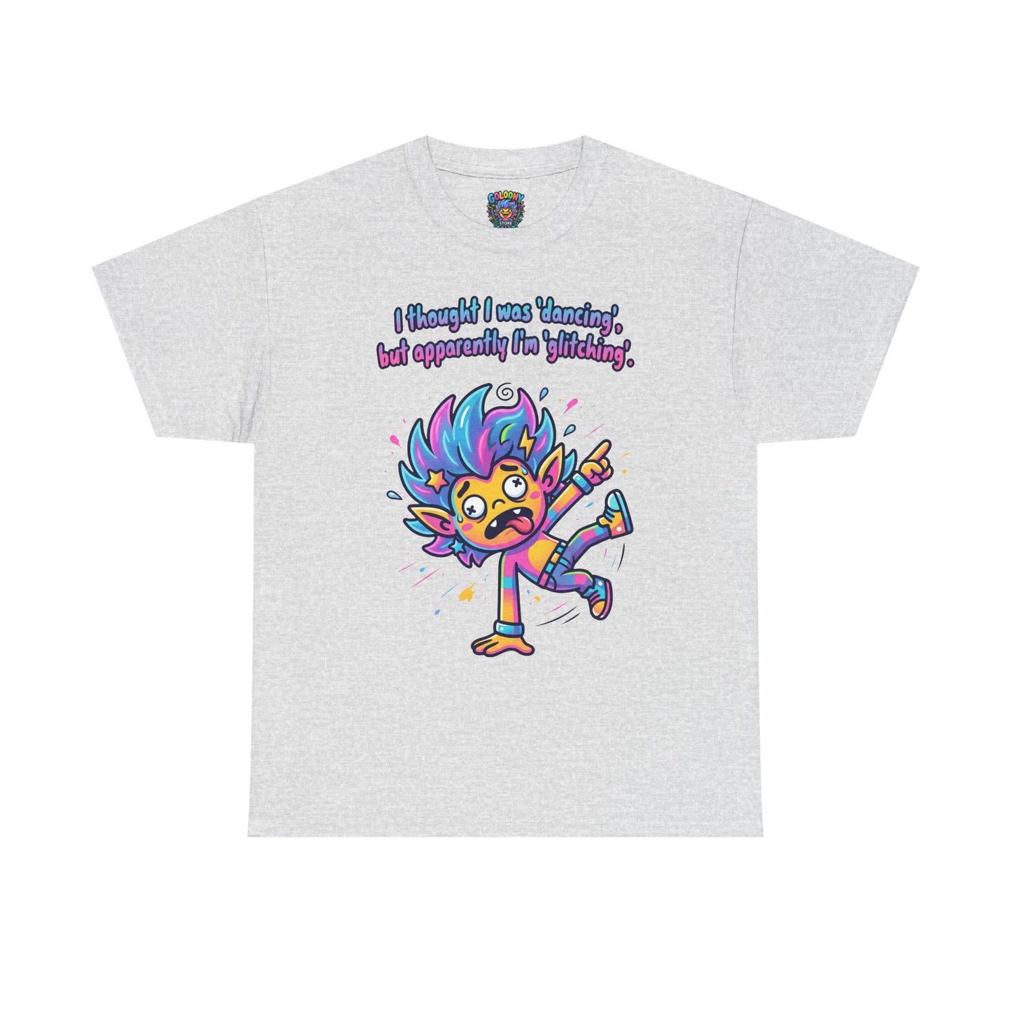 Glitching T-Shirt — Funny Colorful Cartoon Tee