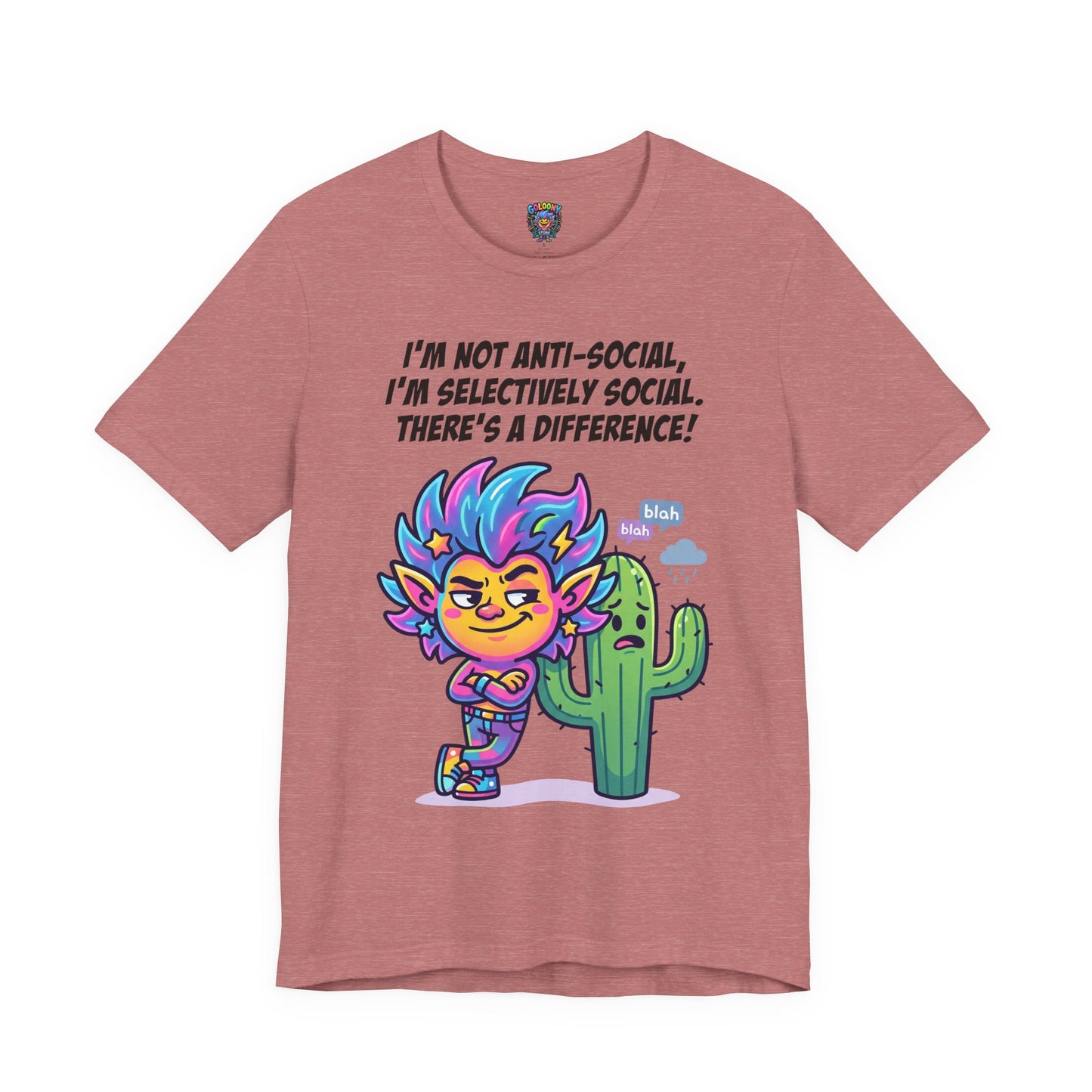 Selective Social T‑Shirt — Cute "I’m Not Anti‑Social, I’m Selectively Social" Tee