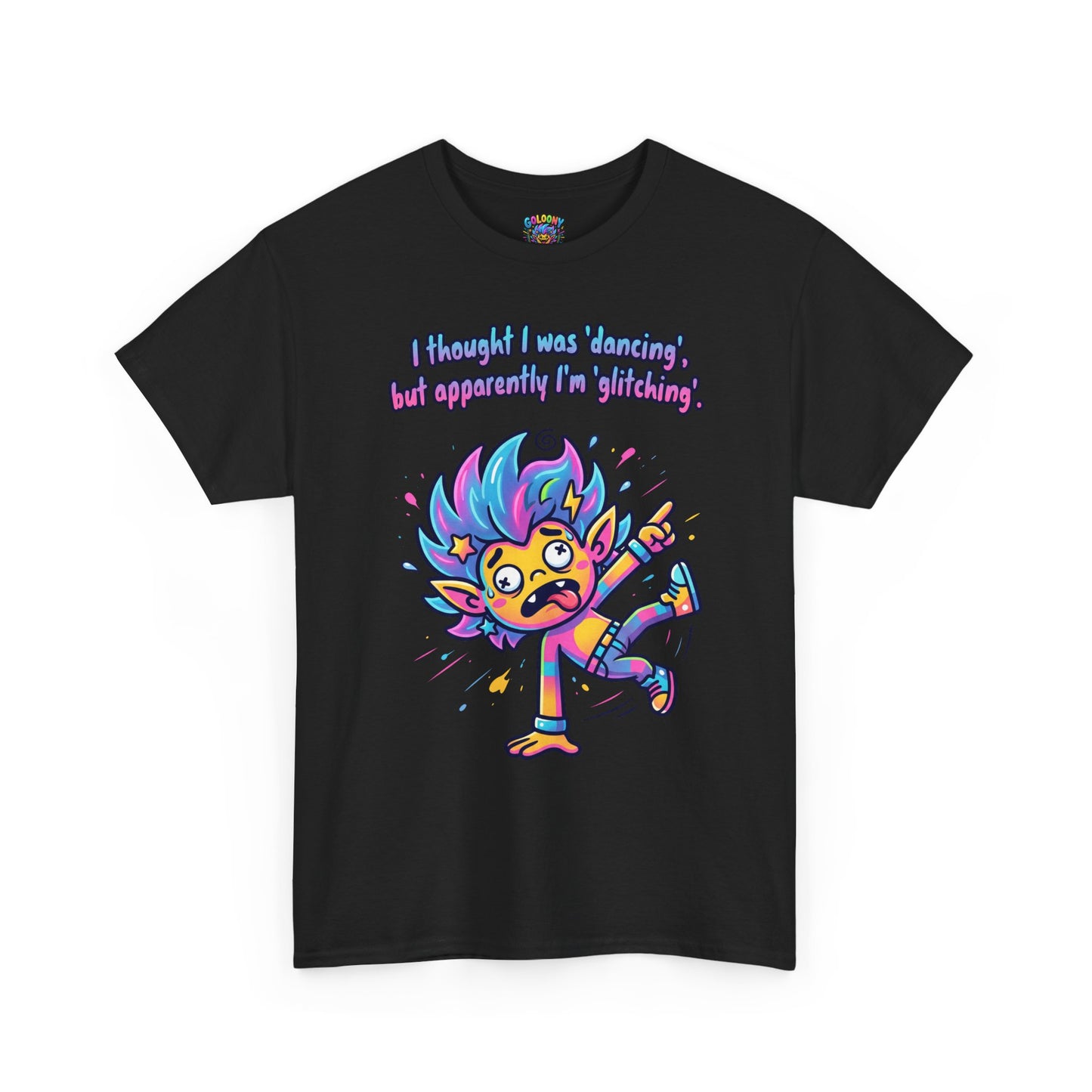 Glitching T-Shirt — Funny Colorful Cartoon Tee